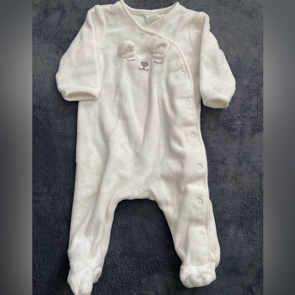 H&M Cream Baby Bear Footie Set - Picture 2 of 3